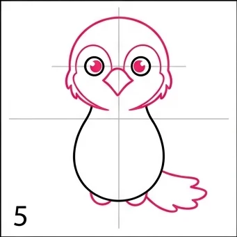 How to Draw an Eagle: Easy Eagle Drawing Tutorial for Kids 6 How to Draw an Eagle Step 5