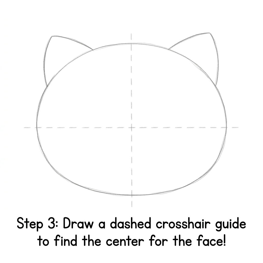 How to Draw Hello Kitty: Easy Step-by-Step Drawing Tutorial for Kids 4 How to Draw Hello Kitty Step 3