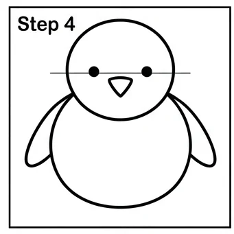 How to Draw a Penguin: Easy Step-by-Step Drawing Tutorial for Kids 5 How to Draw a Penguin Step 4