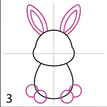 How to Draw a Rabbit: Easy Step-by-Step Drawing Tutorial for Kids 4 How to Draw a Rabbit Step 3