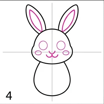 How to Draw a Rabbit: Easy Step-by-Step Drawing Tutorial for Kids 5 How to Draw a Rabbit Step 4