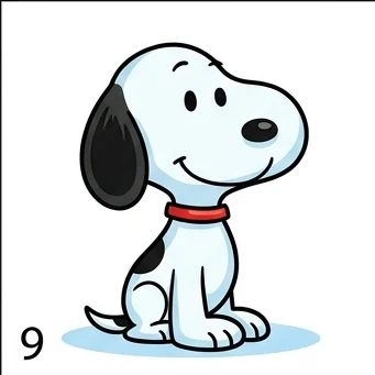 How to Draw Snoopy: Easy Step-by-Step Drawing Tutorial for Kids 10 How to Draw Snoopy Step 9