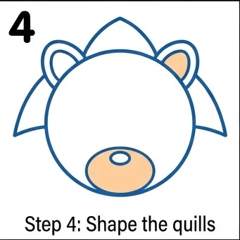 How to Draw Sonic: Easy Step-by-Step Drawing Tutorial for Kids 5 How to Draw Sonic Step 4