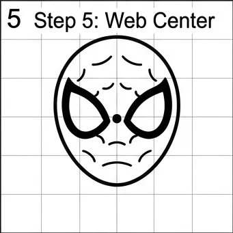 How to Draw Spiderman: Easy Step-by-Step Drawing Tutorial for Kids 6 How to Draw Spiderman Step 5