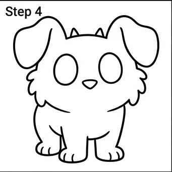 How to Draw Stitch: Easy Step-by-Step Drawing Tutorial for Kids 5 How to Draw Stitch Step 4