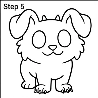 How to Draw Stitch: Easy Step-by-Step Drawing Tutorial for Kids 6 How to Draw Stitch Step 5