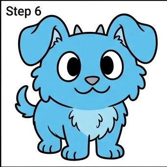 How to Draw Stitch: Easy Step-by-Step Drawing Tutorial for Kids 7 How to Draw Stitch Step 6
