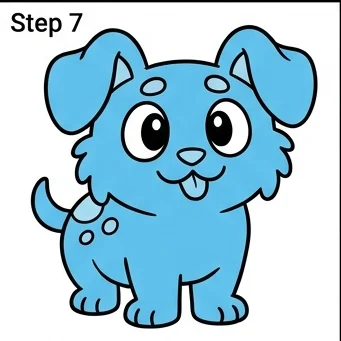 How to Draw Stitch: Easy Step-by-Step Drawing Tutorial for Kids 8 How to Draw Stitch Step 7