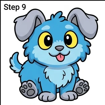 How to Draw Stitch: Easy Step-by-Step Drawing Tutorial for Kids 10 How to Draw Stitch Step 9