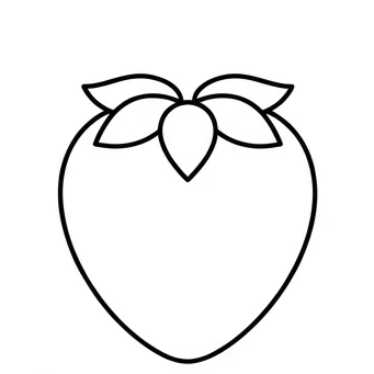 How to Draw a Strawberry: Easy Step-by-Step Drawing Tutorial for Kids 3 How to Draw a Strawberry Step 2