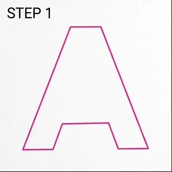 How to Draw 3D Letters: Easy Step-by-Step Drawing Tutorial for Kids 2 How to Draw 3D Letters Step 1