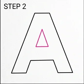 How to Draw 3D Letters: Easy Step-by-Step Drawing Tutorial for Kids 3 How to Draw 3D Letters Step 2
