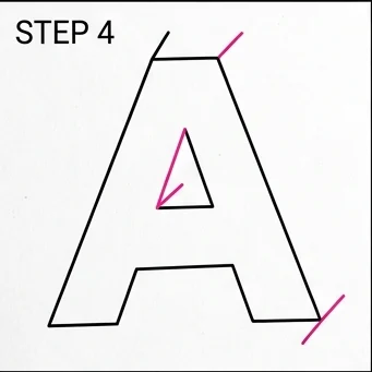 How to Draw 3D Letters: Easy Step-by-Step Drawing Tutorial for Kids 5 How to Draw 3D Letters Step 4