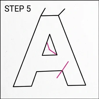 How to Draw 3D Letters: Easy Step-by-Step Drawing Tutorial for Kids 6 How to Draw 3D Letters Step 5