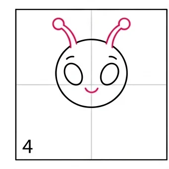 How to Draw an Alien: Easy Step-by-Step Drawing Tutorial for Kids 5 How to Draw an Alien Step 4