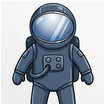 How to Draw an Astronaut: Easy Step-by-Step Drawing Tutorial for Kids 9 How to Draw an Astronaut Step 9