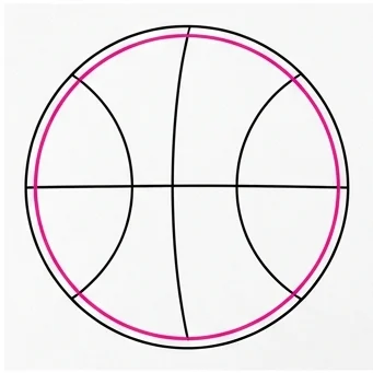 How to Draw a Basketball: Easy Step-by-Step Drawing Tutorial for Kids 7 How to Draw a Basketball Step 6