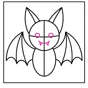 How to Draw a Bat: Easy Step-by-Step Drawing Tutorial for Kids 9 How to Draw a Bat Step 8