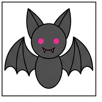 How to Draw a Bat: Easy Step-by-Step Drawing Tutorial for Kids 10 How to Draw a Bat Step 9