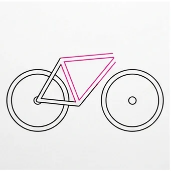 How to Draw a Bicycle: Easy Step-by-Step Drawing Tutorial for Kids 5 How to Draw a Bicycle Step 4