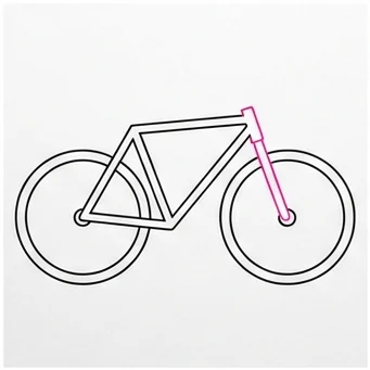 How to Draw a Bicycle: Easy Step-by-Step Drawing Tutorial for Kids 6 How to Draw a Bicycle Step 5