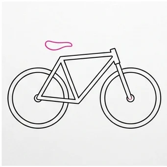 How to Draw a Bicycle: Easy Step-by-Step Drawing Tutorial for Kids 7 How to Draw a Bicycle Step 6