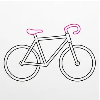 How to Draw a Bicycle: Easy Step-by-Step Drawing Tutorial for Kids 8 How to Draw a Bicycle Step 7