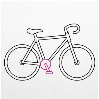 How to Draw a Bicycle: Easy Step-by-Step Drawing Tutorial for Kids 9 How to Draw a Bicycle Step 8