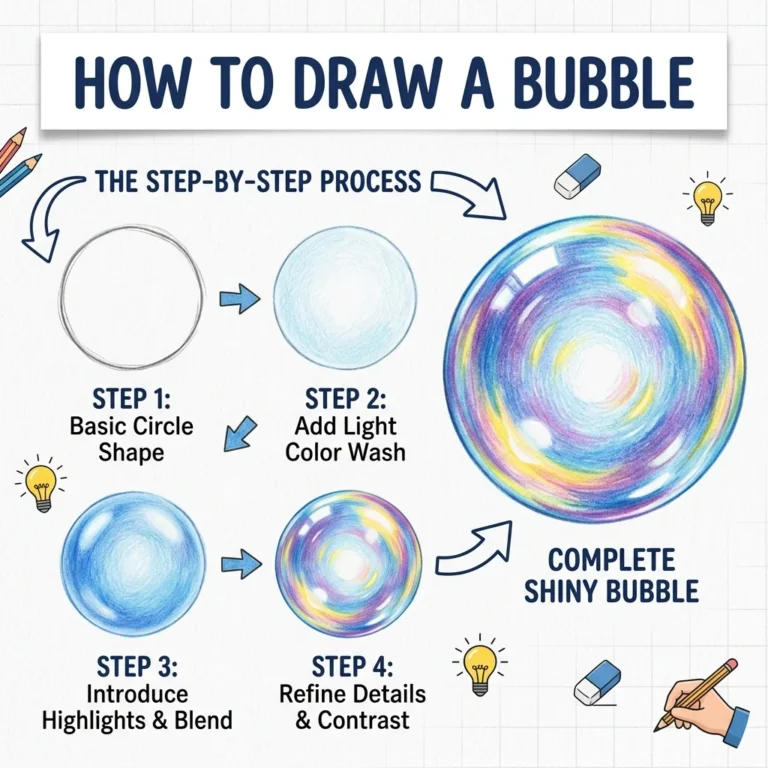 How to Draw a Bubble: Easy Step-by-Step Drawing Tutorial for Kids 51 How to Draw a Bubble