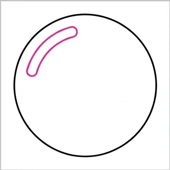 How to Draw a Bubble: Easy Step-by-Step Drawing Tutorial for Kids 3 How to Draw a Bubble Step 2