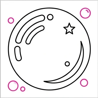 How to Draw a Bubble: Easy Step-by-Step Drawing Tutorial for Kids 8 How to Draw a Bubble Step 7