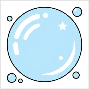 How to Draw a Bubble: Easy Step-by-Step Drawing Tutorial for Kids 10 How to Draw a Bubble Step 9