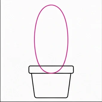 How to Draw a Cactus: Easy Step-by-Step Drawing Tutorial for Kids 3 How to Draw a Cactus Step 2