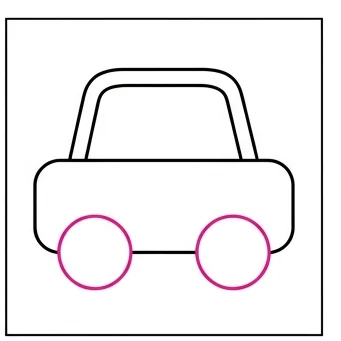 How to Draw an Easy Car: Easy Step-by-Step Drawing Tutorial for Kids 4 How to Draw an Easy Car Step 3