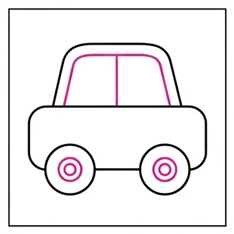 How to Draw an Easy Car: Easy Step-by-Step Drawing Tutorial for Kids 6 How to Draw an Easy Car Step 5