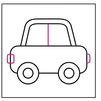 How to Draw an Easy Car: Easy Step-by-Step Drawing Tutorial for Kids 7 How to Draw an Easy Car Step 6
