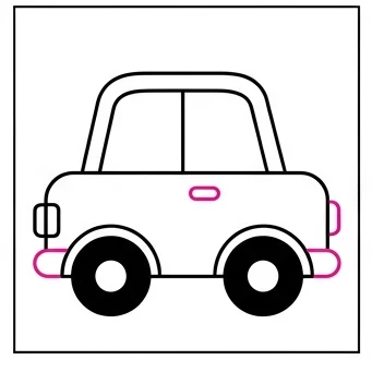 How to Draw an Easy Car: Easy Step-by-Step Drawing Tutorial for Kids 9 How to Draw an Easy Car Step 8