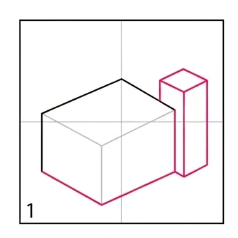 How to Draw a 3D Castle: Easy Step-by-Step Drawing Tutorial for Kids 2 How to Draw a 3D Castle Step 1