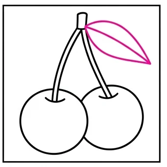 How to Draw Cherries: Easy Step-by-Step Drawing Tutorial for Kids 7 How to Draw Cherries Step 6
