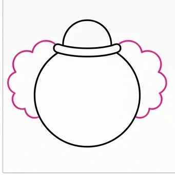 How to Draw a Clown: Easy Step-by-Step Drawing Tutorial for Kids 4 How to Draw a Clown Step 3