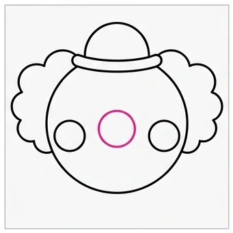 How to Draw a Clown: Easy Step-by-Step Drawing Tutorial for Kids 6 How to Draw a Clown Step 5