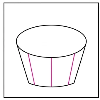 How to Draw a Cupcake: Easy Step-by-Step Drawing Tutorial for Kids 5 How to Draw a Cupcake Step 4