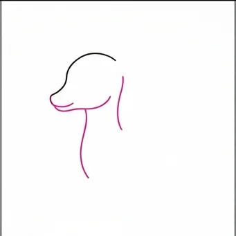 How to Draw a Deer: Easy Step-by-Step Drawing Tutorial for Kids 3 How to Draw a Deer Step 2
