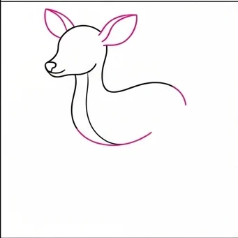 How to Draw a Deer: Easy Step-by-Step Drawing Tutorial for Kids 5 How to Draw a Deer Step 4