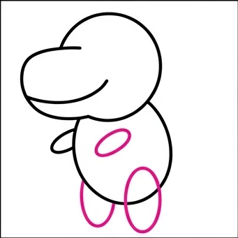 How to Draw a Dinosaur: Easy Step-by-Step Drawing Tutorial for Kids 6 How to Draw a Dinosaur Step 5
