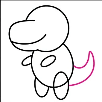 How to Draw a Dinosaur: Easy Step-by-Step Drawing Tutorial for Kids 7 How to Draw a Dinosaur Step 6