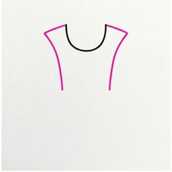 How to Draw a Princess Dress: Easy Step-by-Step Drawing Tutorial for Kids 3 How to Draw a Princess Dress Step 2