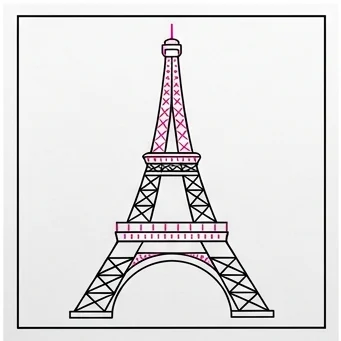 How to Draw the Eiffel Tower: Easy Step-by-Step Drawing Tutorial for Kids 9 How to Draw the Eiffel Tower Step 8