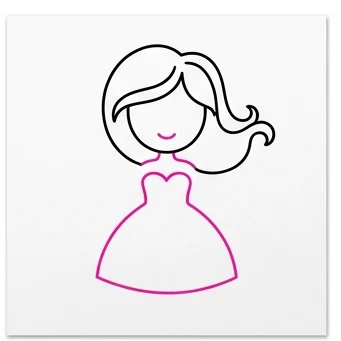 How to Draw a Fairy: Easy Step-by-Step Drawing Tutorial for Kids 4 How to Draw a Fairy Step 3