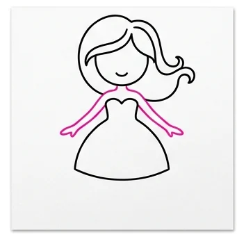 How to Draw a Fairy: Easy Step-by-Step Drawing Tutorial for Kids 5 How to Draw a Fairy Step 4